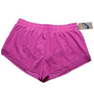 Asics Women's Running Shorts Size XL Heather Pink New Brief Lining New NWT